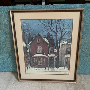 John Kasyn Limited Edition Photolithograph "Old House on Bleeker St" Toronto Art